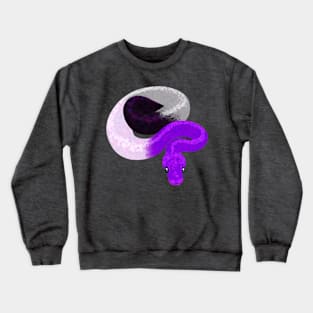 Ace Ball Python - Asexual Pride Crewneck Sweatshirt